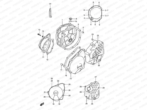 5 - CRANKCASE COVER