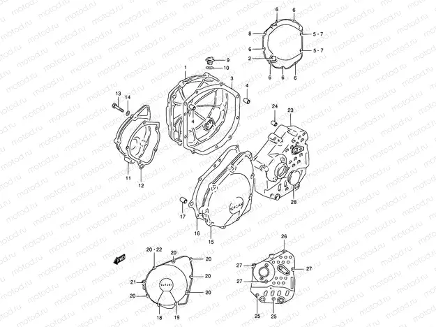 5 - CRANKCASE COVER