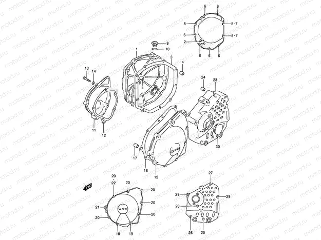 5 - CRANKCASE COVER