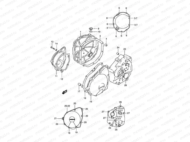 5 - CRANKCASE COVER