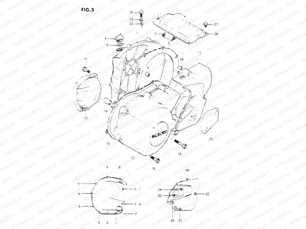 5 - CRANKCASE COVER