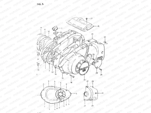 5 - CRANKCASE COVER