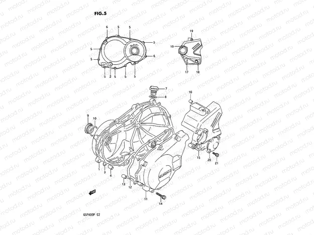 5 - CRANKCASE COVER