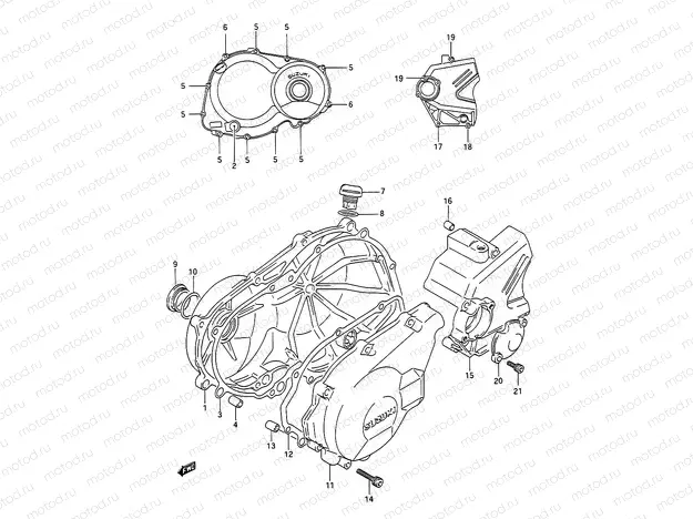 5 - CRANKCASE COVER