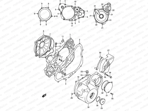 5 - CRANKCASE COVER