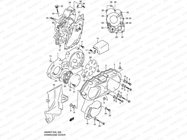 5 - CRANKCASE COVER