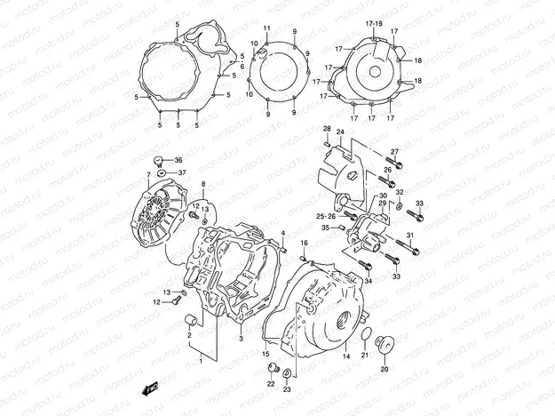 5 - CRANKCASE COVER