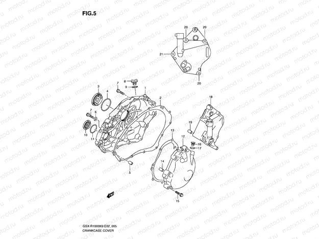 5 - CRANKCASE COVER