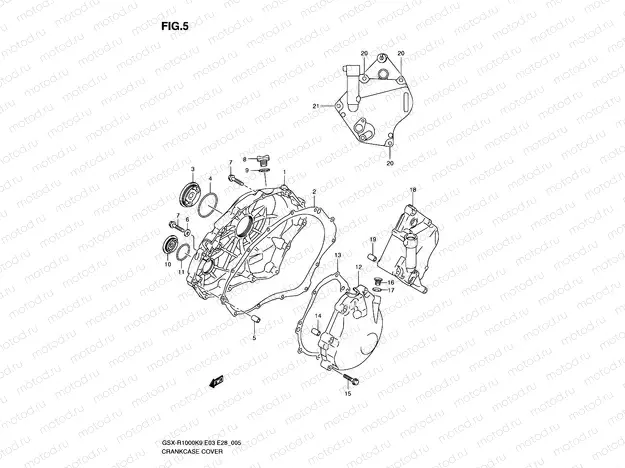 5 - CRANKCASE COVER