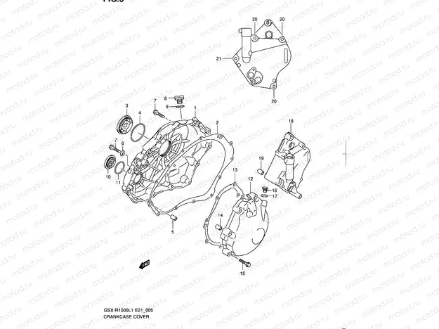 5 - CRANKCASE COVER