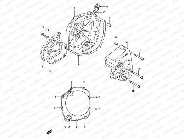 5 - CRANKCASE COVER
