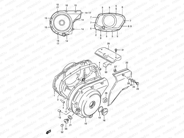 5 - CRANKCASE COVER