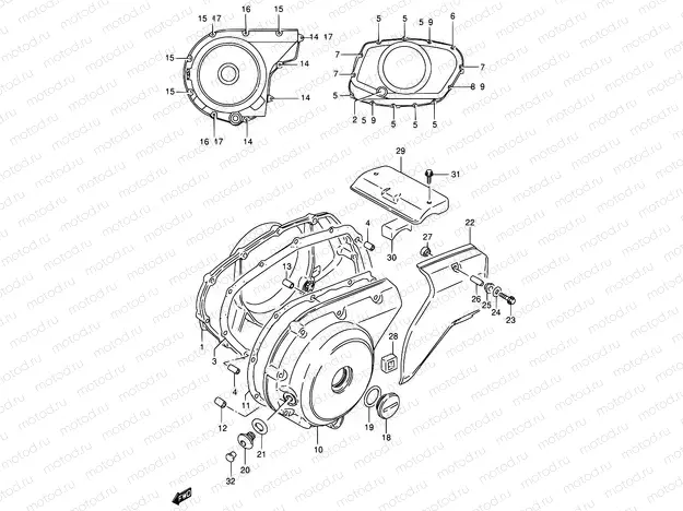 5 - CRANKCASE COVER