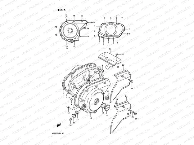 5 - CRANKCASE COVER