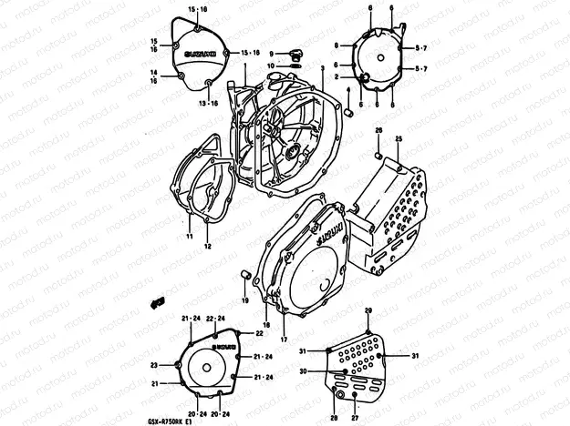 5 - CRANKCASE COVER