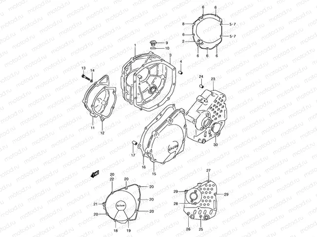 5 - CRANKCASE COVER