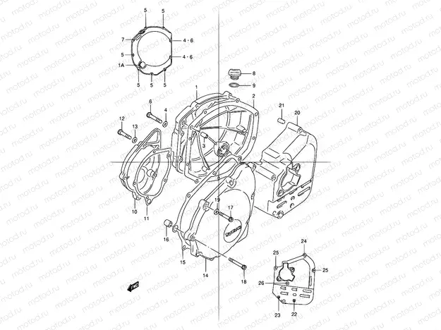 5 - CRANKCASE COVER