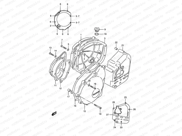 5 - CRANKCASE COVER