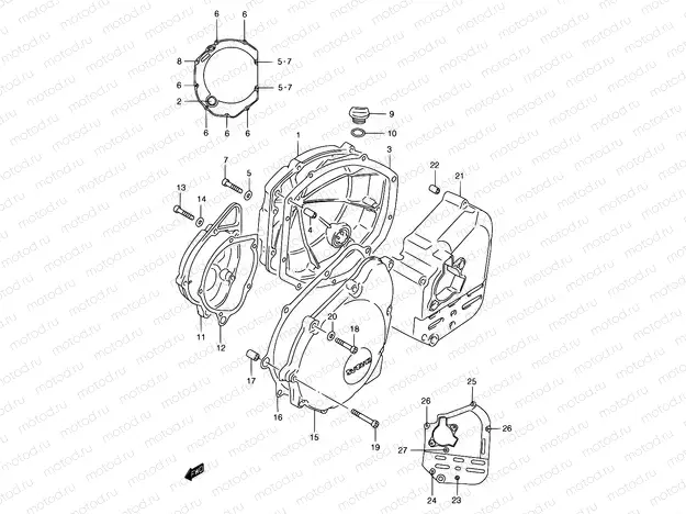 5 - CRANKCASE COVER