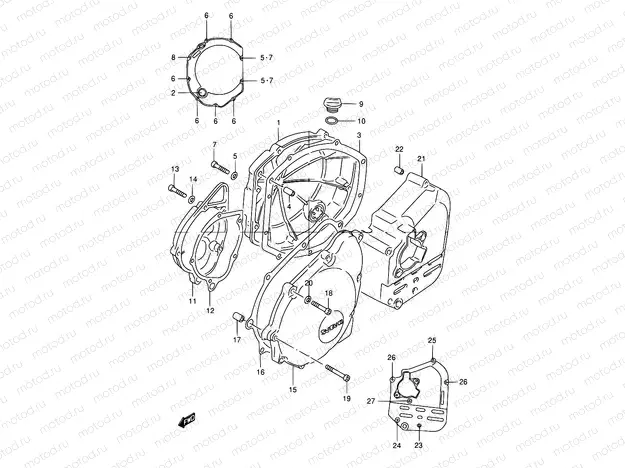 5 - CRANKCASE COVER