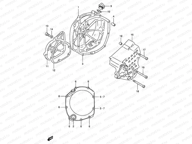 5 - CRANKCASE COVER