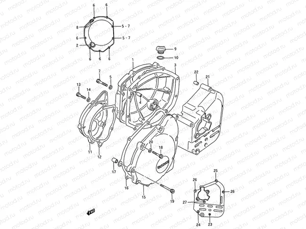 5 - CRANKCASE COVER