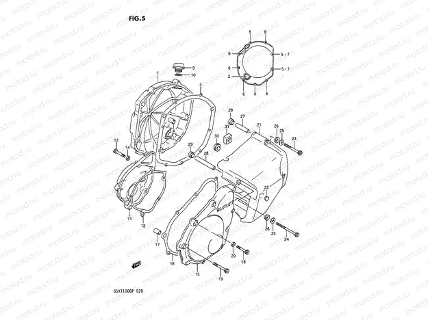 5 - CRANKCASE COVER