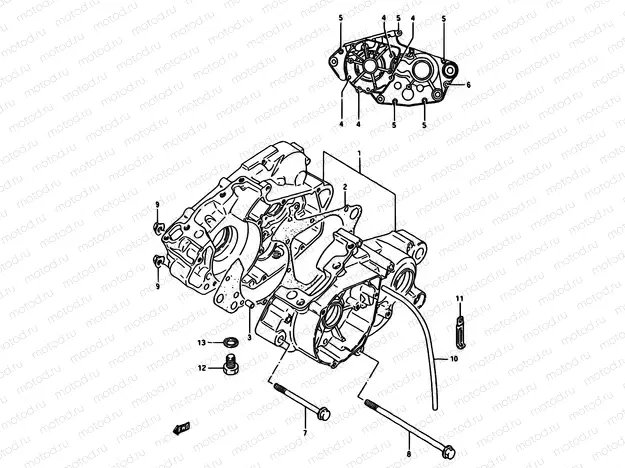 5 - CRANKCASE (MODEL G)