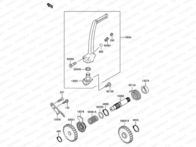 5 - KICKSTARTER MECHANISM