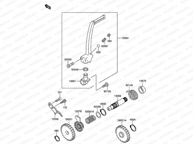 5 - KICKSTARTER MECHANISM