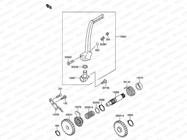 5 - KICKSTARTER MECHANISM