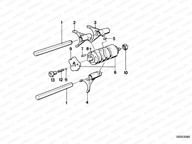 5-speed transmission - gearshift