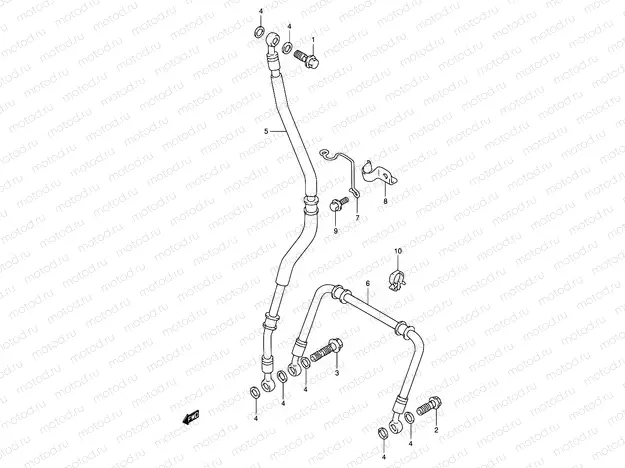 50 - FRONT BRAKE HOSE