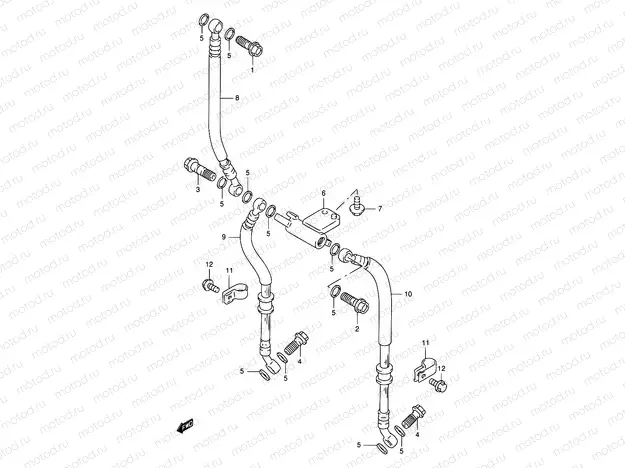 50 - FRONT BRAKE HOSE