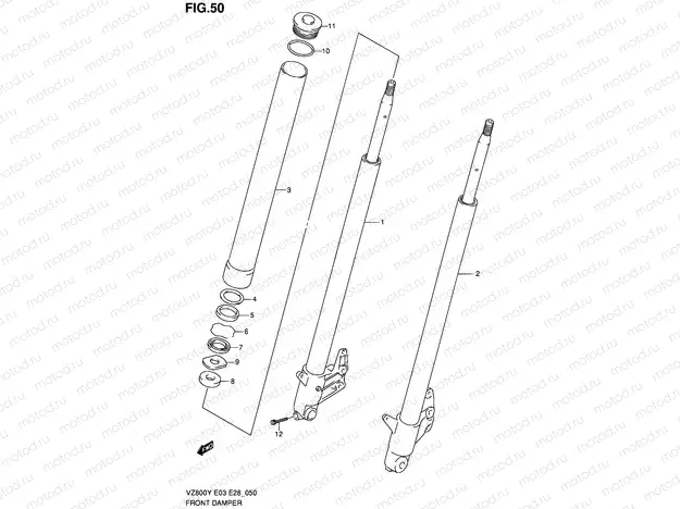 50 - FRONT DAMPER