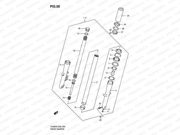 50 - FRONT DAMPER