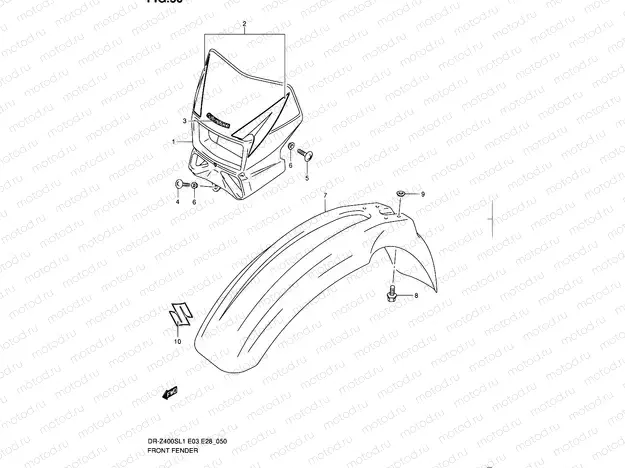 50 - FRONT FENDER