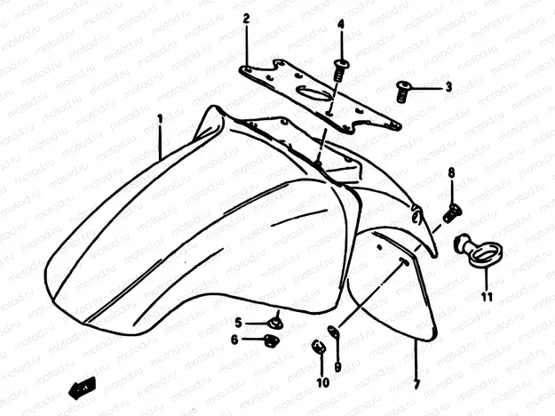 50 - FRONT FENDER