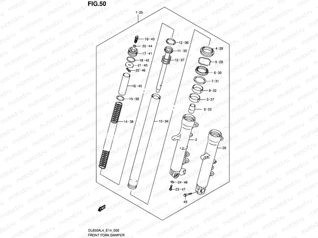 50 - FRONT FORK DAMPER
