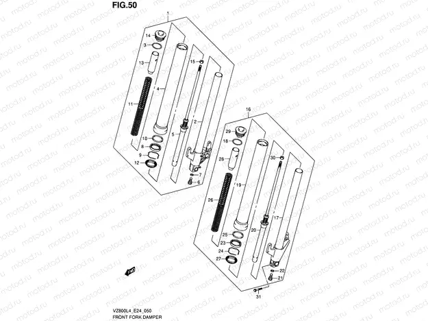 50 - FRONT FORK DAMPER