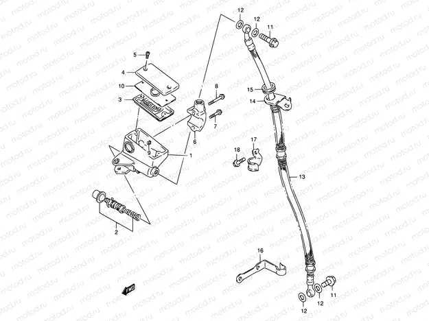 50 - FRONT MASTER CYLINDER