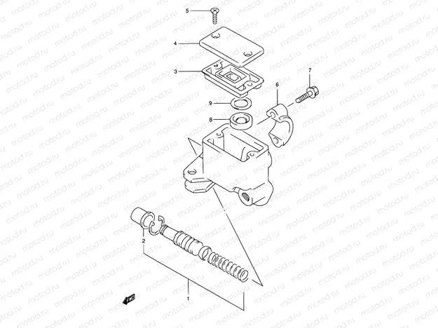50 - FRONT MASTER CYLINDER