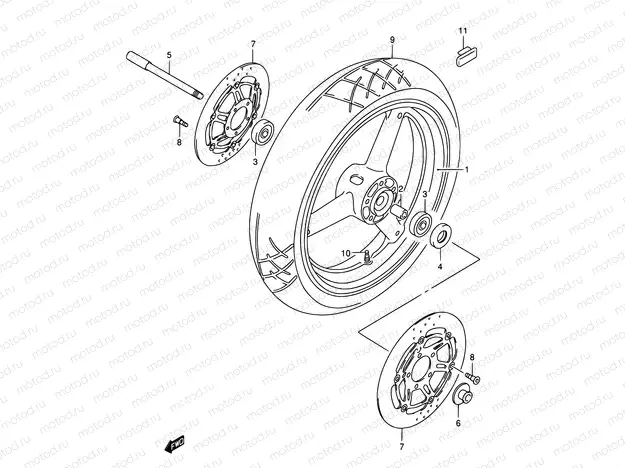 50 - FRONT WHEEL
