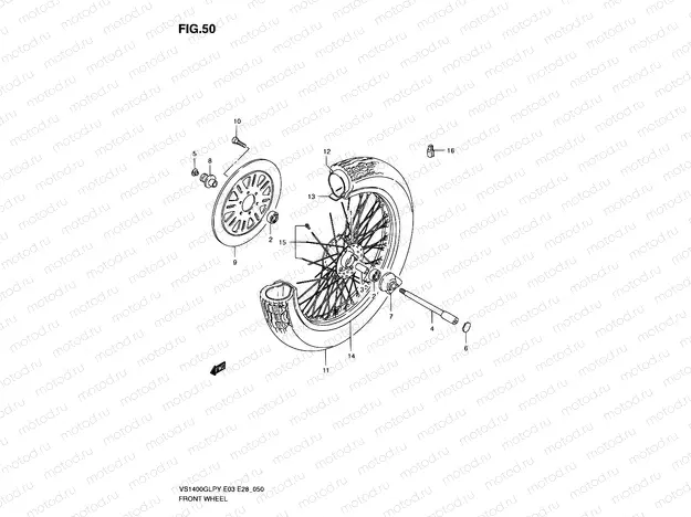 50 - FRONT WHEEL