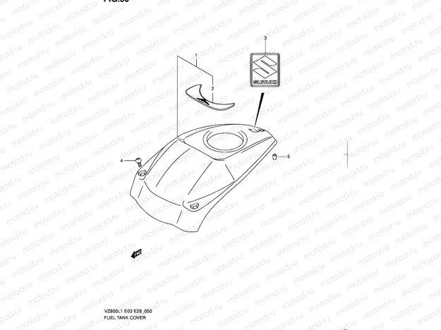 50 - FUEL TANK COVER