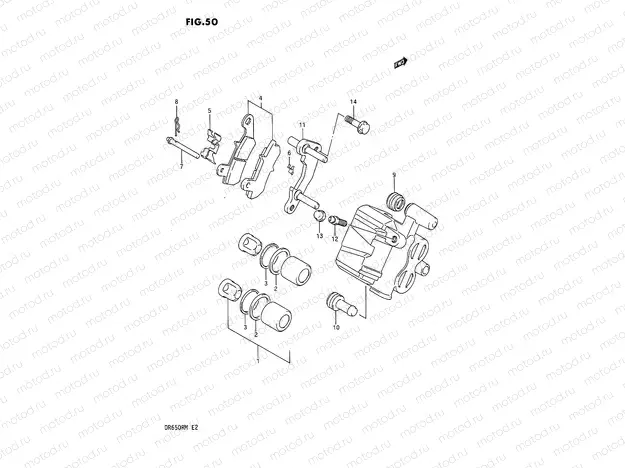 50 - REAR CALIPER