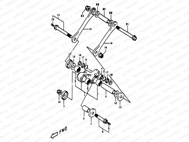 50 - REAR CUSHION LEVER