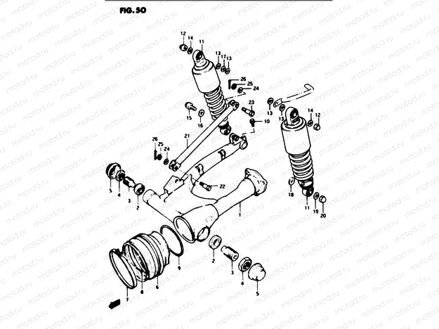 50 - REAR SWINGING ARM