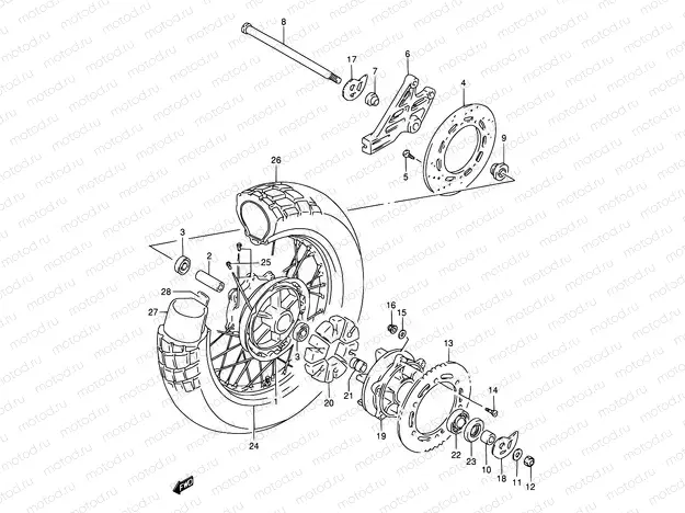 50 - REAR WHEEL
