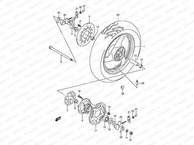50 - REAR WHEEL